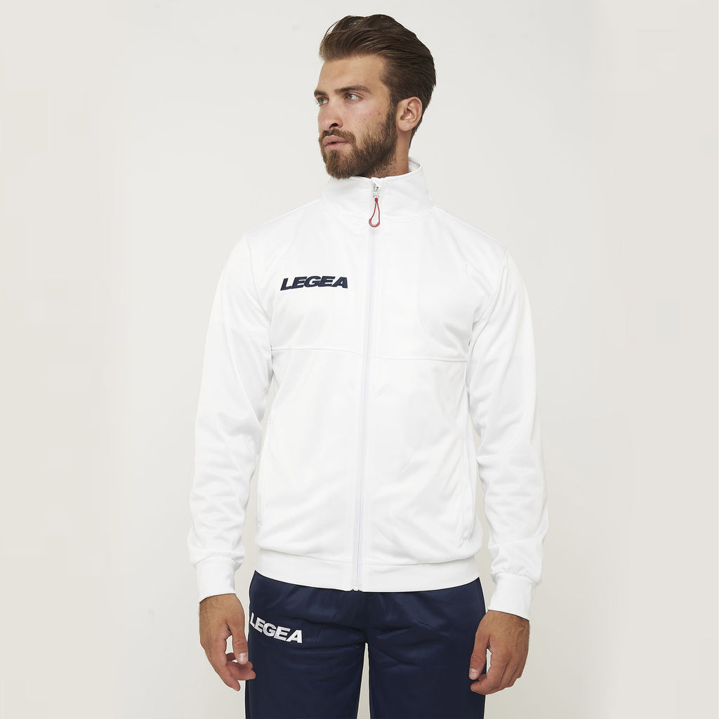Giacca sportiva con zip Cuba -  taglia piccola bianco