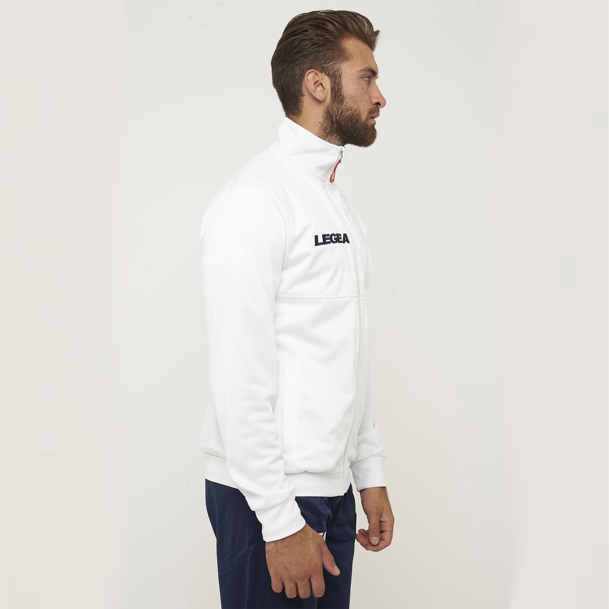 Giacca sportiva con zip Cuba -  taglia piccola bianco