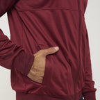 Giacca sportiva con zip Cuba -  taglia piccola granata