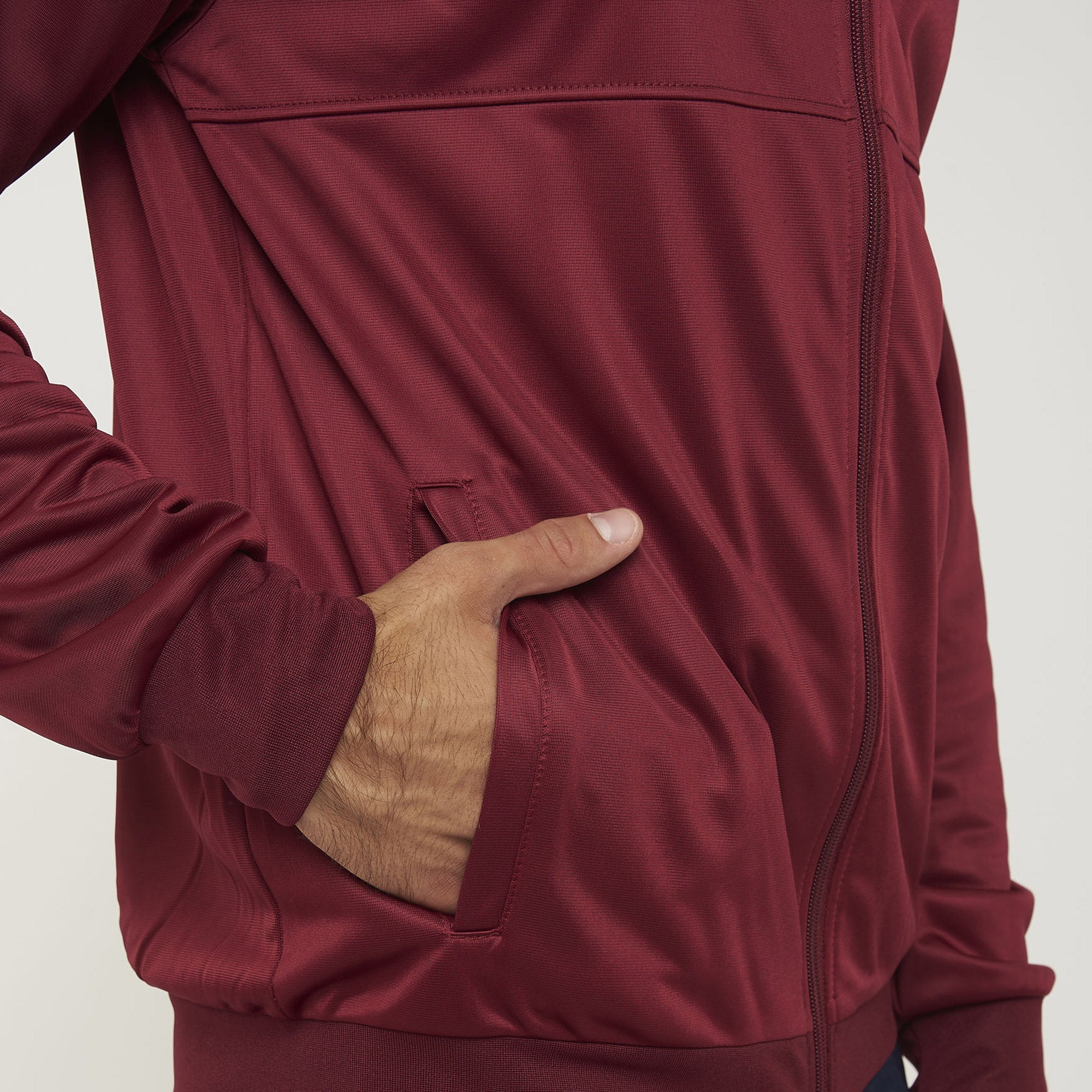 Giacca sportiva con zip Cuba -  taglia piccola granata