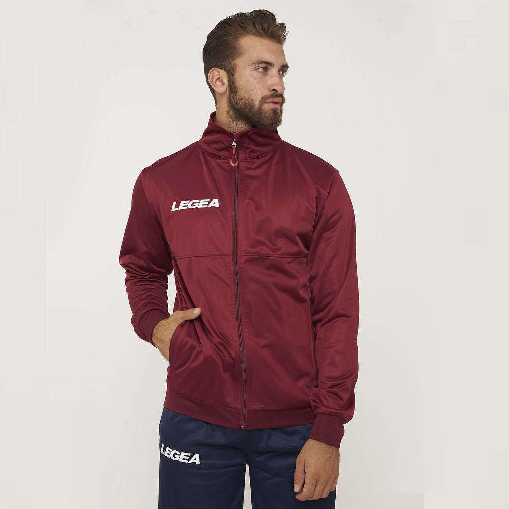 Giacca sportiva con zip Cuba -  taglia piccola granata