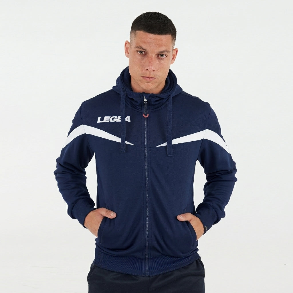 Giacca sportiva con cappuccio Turchia - Blu | Bianco - S