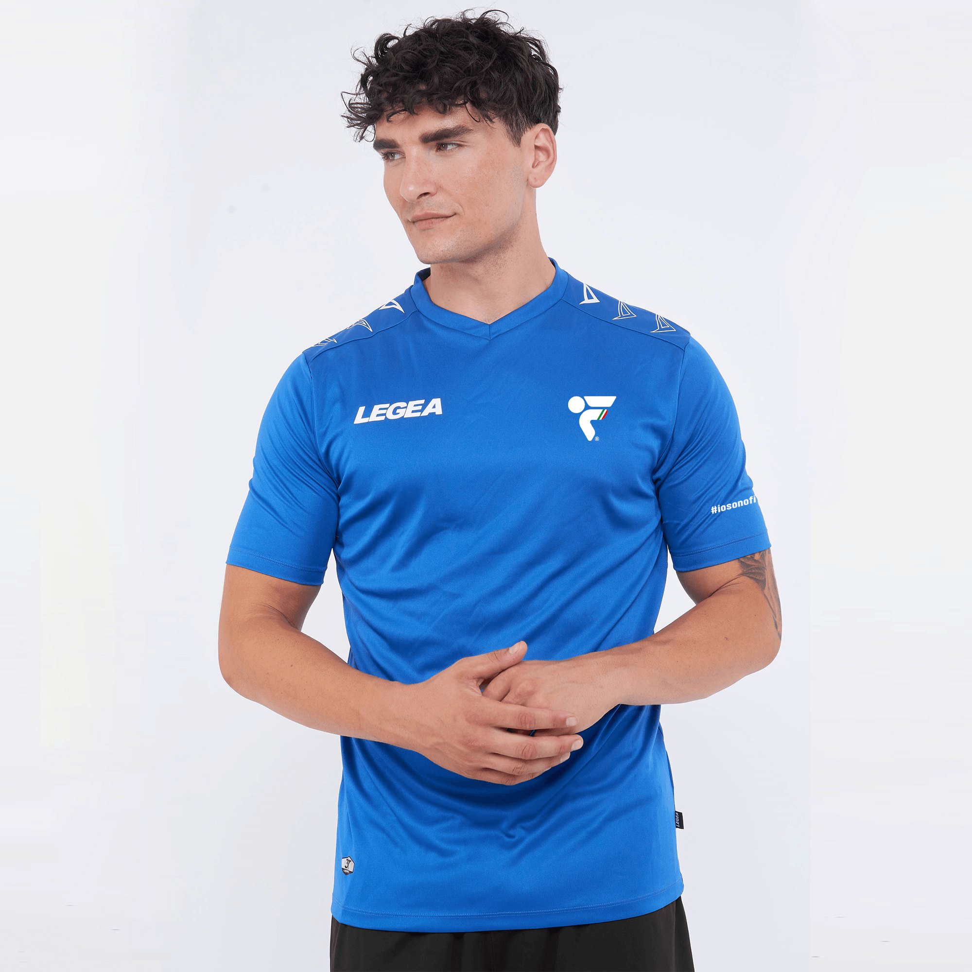 Maillot en polyester azur - Fitav