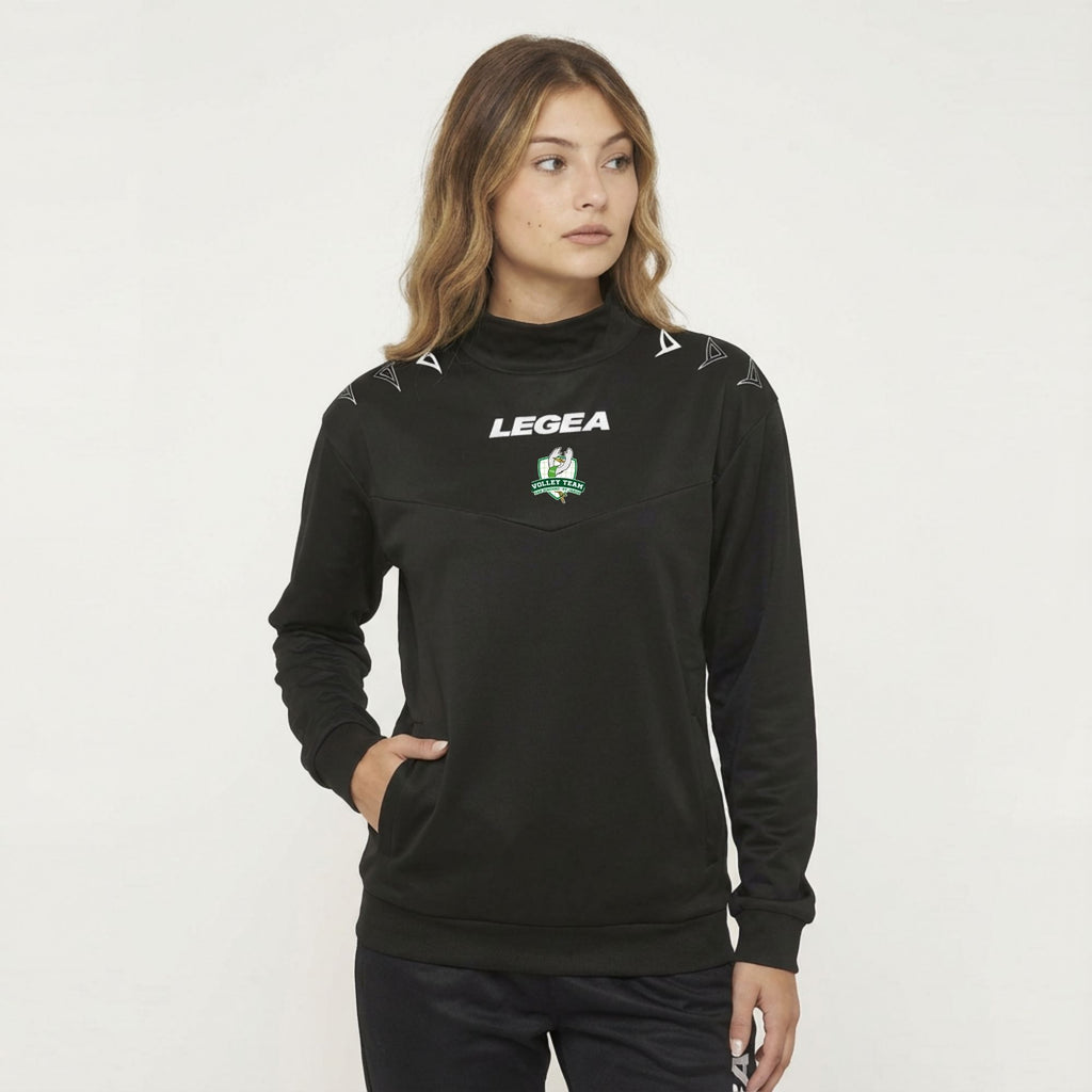 Veste d'entraînement col haut noire - Équipe de Volley San Giacomo