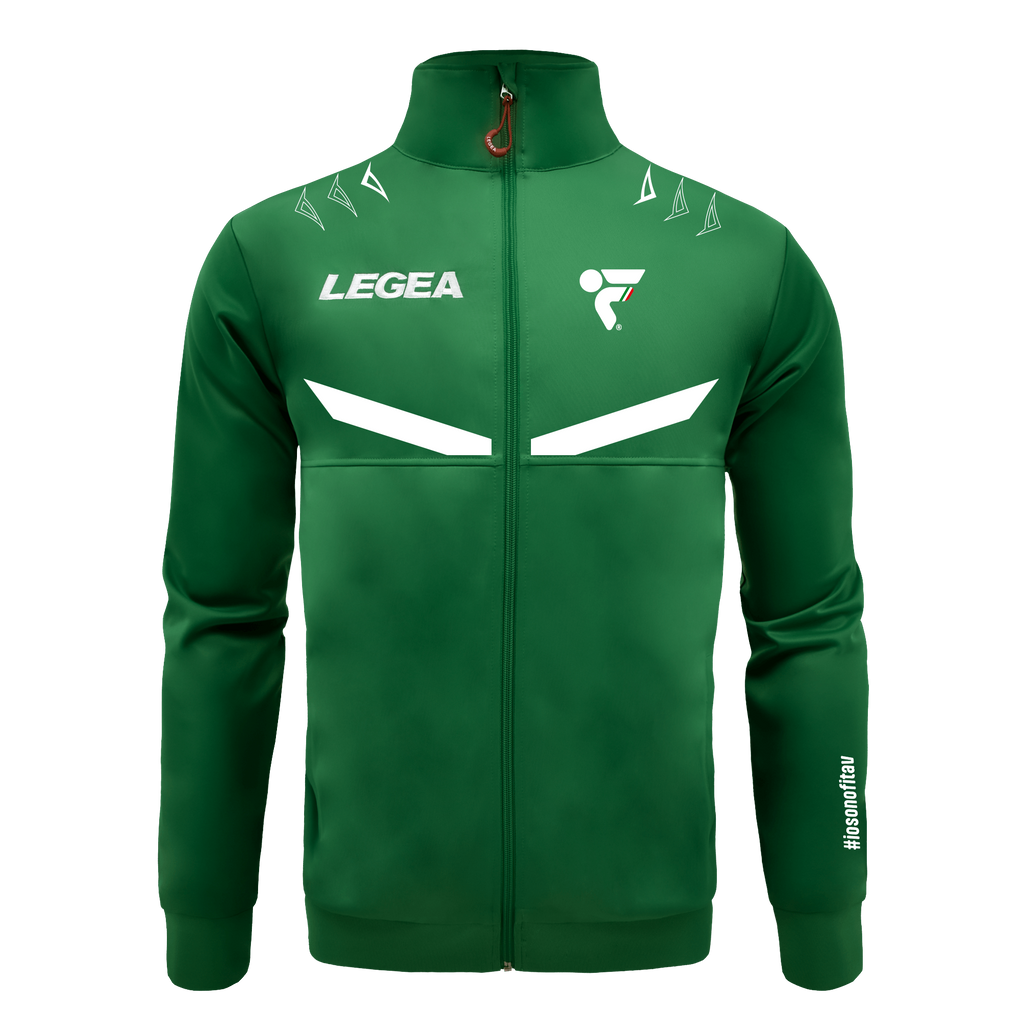 Chaqueta con cremallera bicolor - Fitav