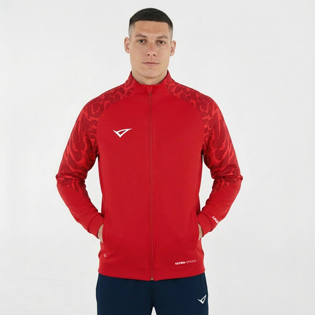 Giacca con zip intera Cardiff - Rosso - XS