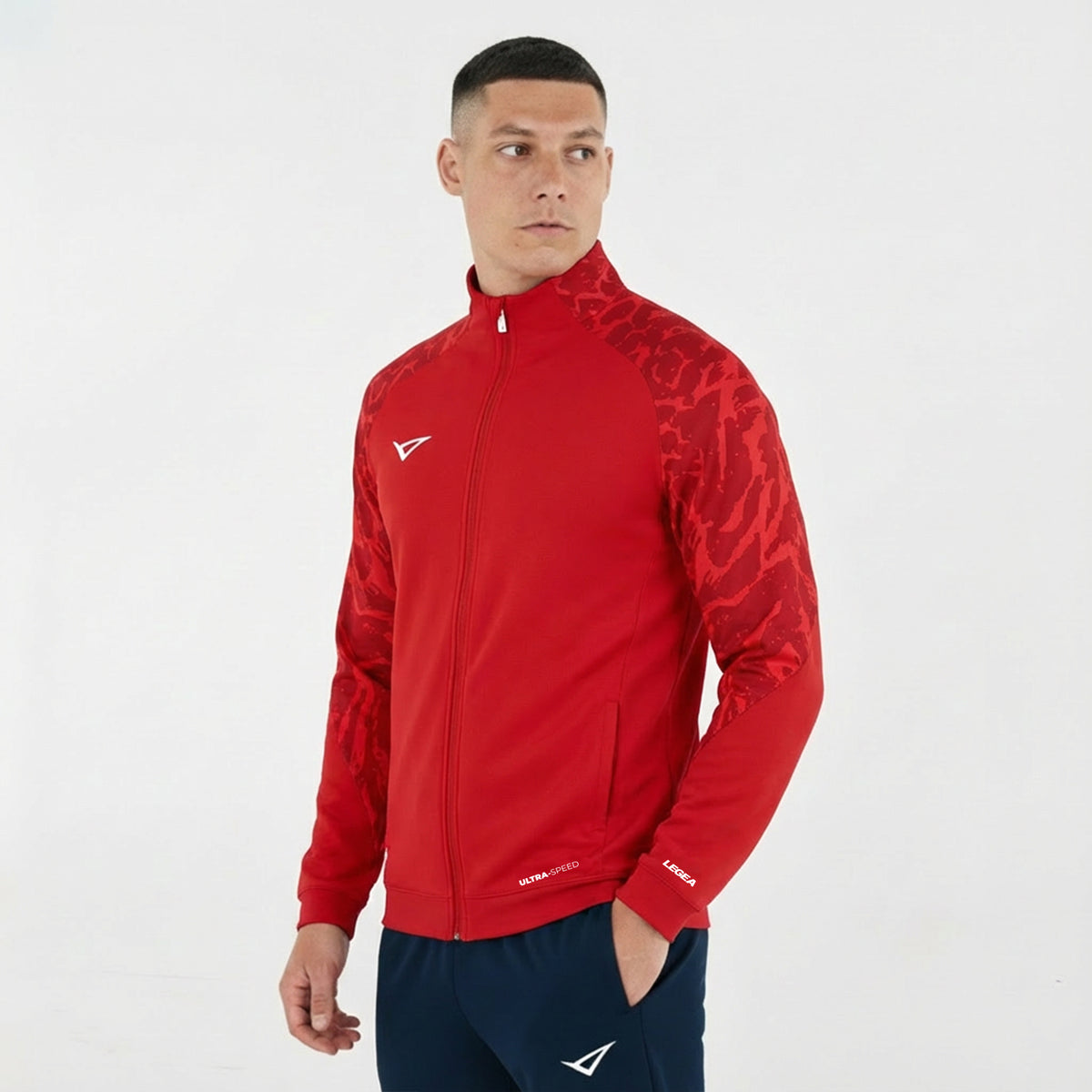 Giacca con zip intera Cardiff - Rosso - XS