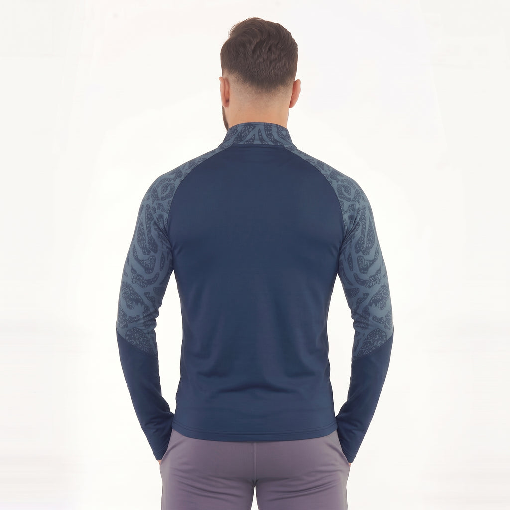 Giacca con mezza zip Bristol | Blu | 2XS