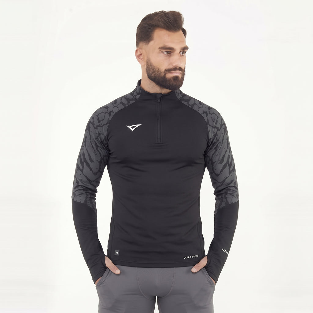 Giacca con mezza zip Bristol | Nero | M