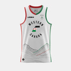 Mouwloze Basketball T-shirt Saharaui - Wit