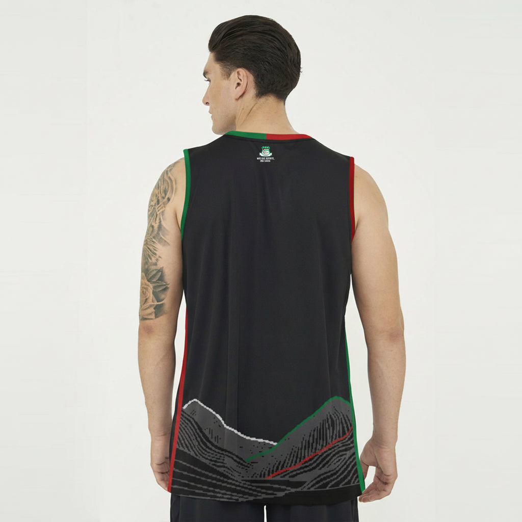 Mouwloze Basketball T-shirt Saharaui - Zwart