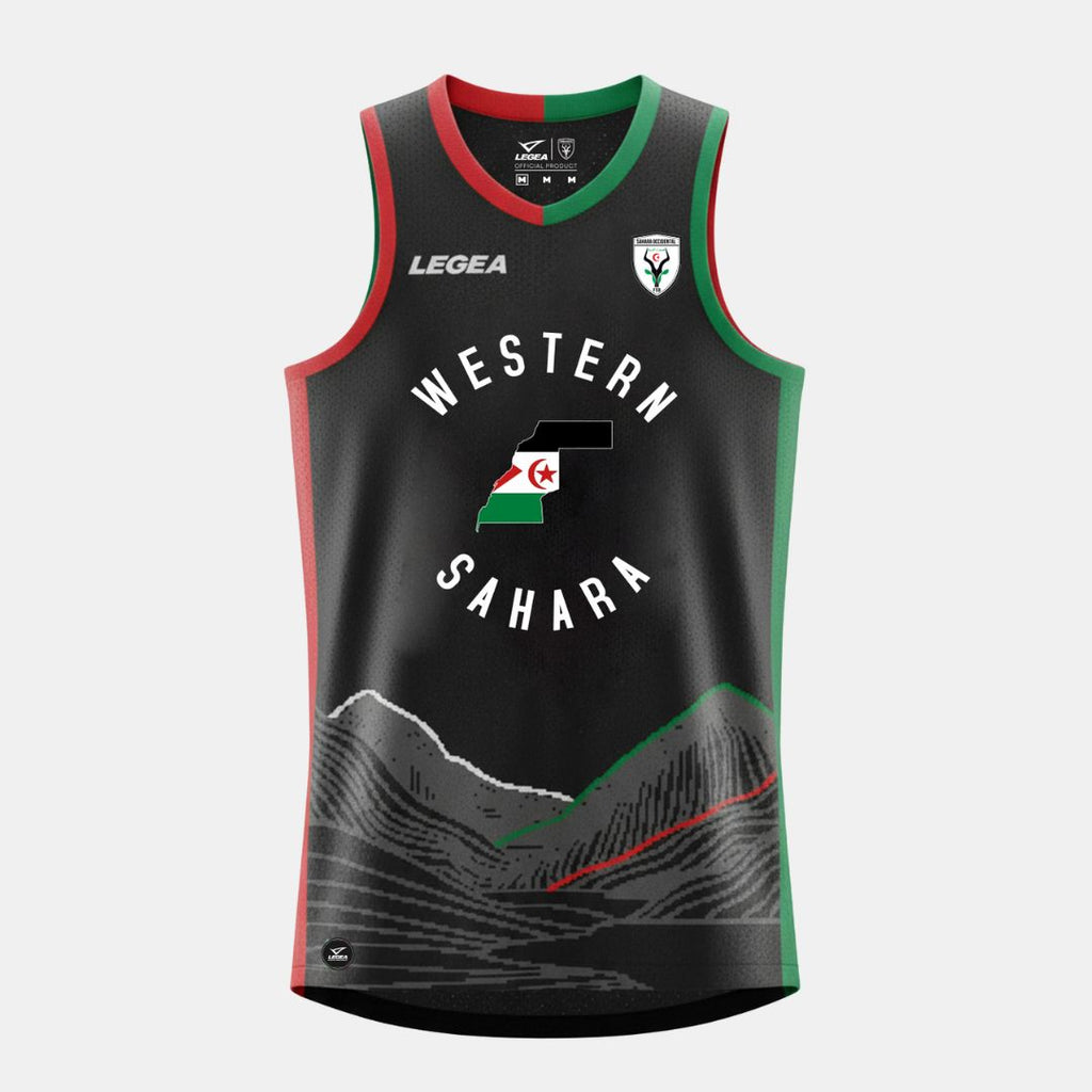 Mouwloze Basketball T-shirt Saharaui - Zwart