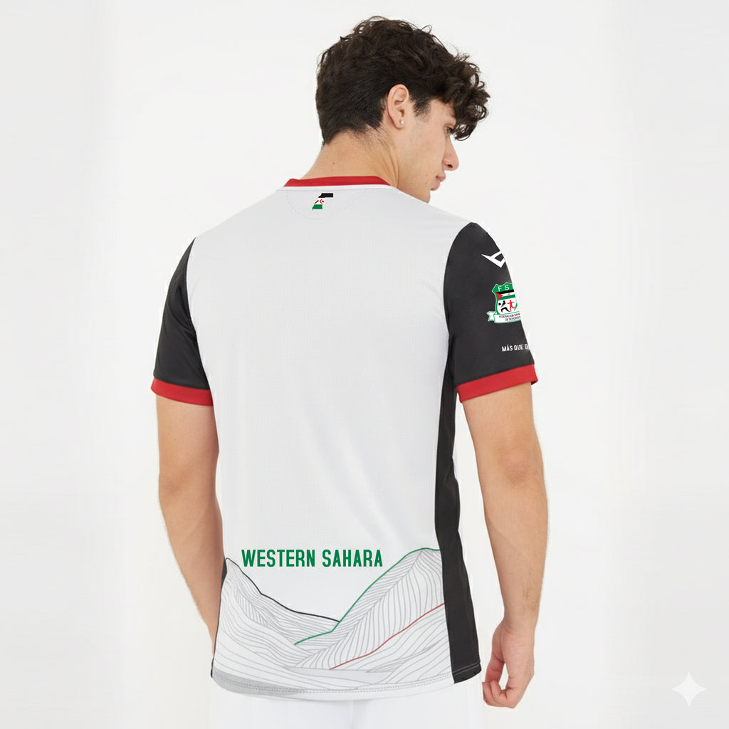 Camiseta Home Saharaui - blanco negro