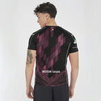 Camiseta Special Saharaui - negro y fucsia fluorescente