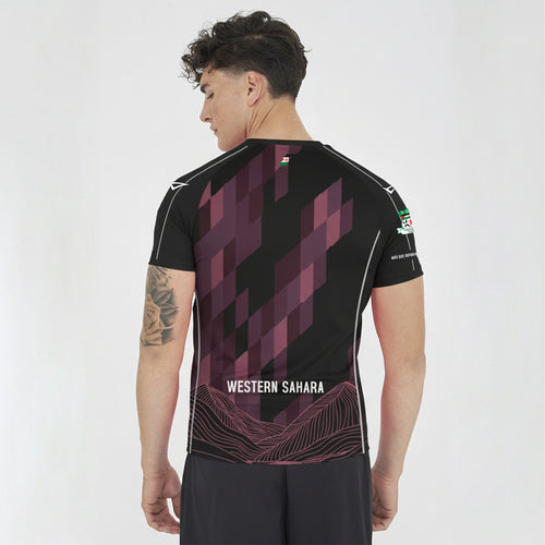 Særligt T-shirt Sahrisk - sort og fluorescerende pink