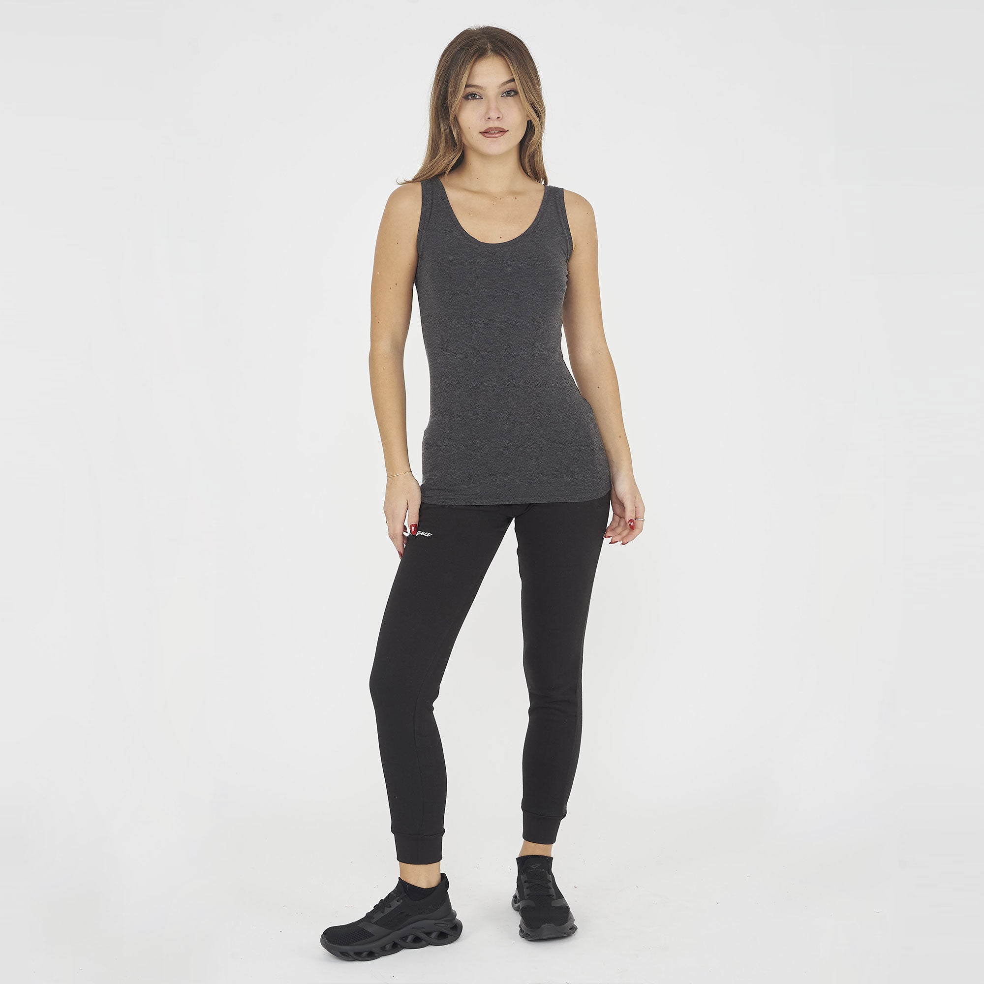 Canotta a spalle larghe in cotone Raita
