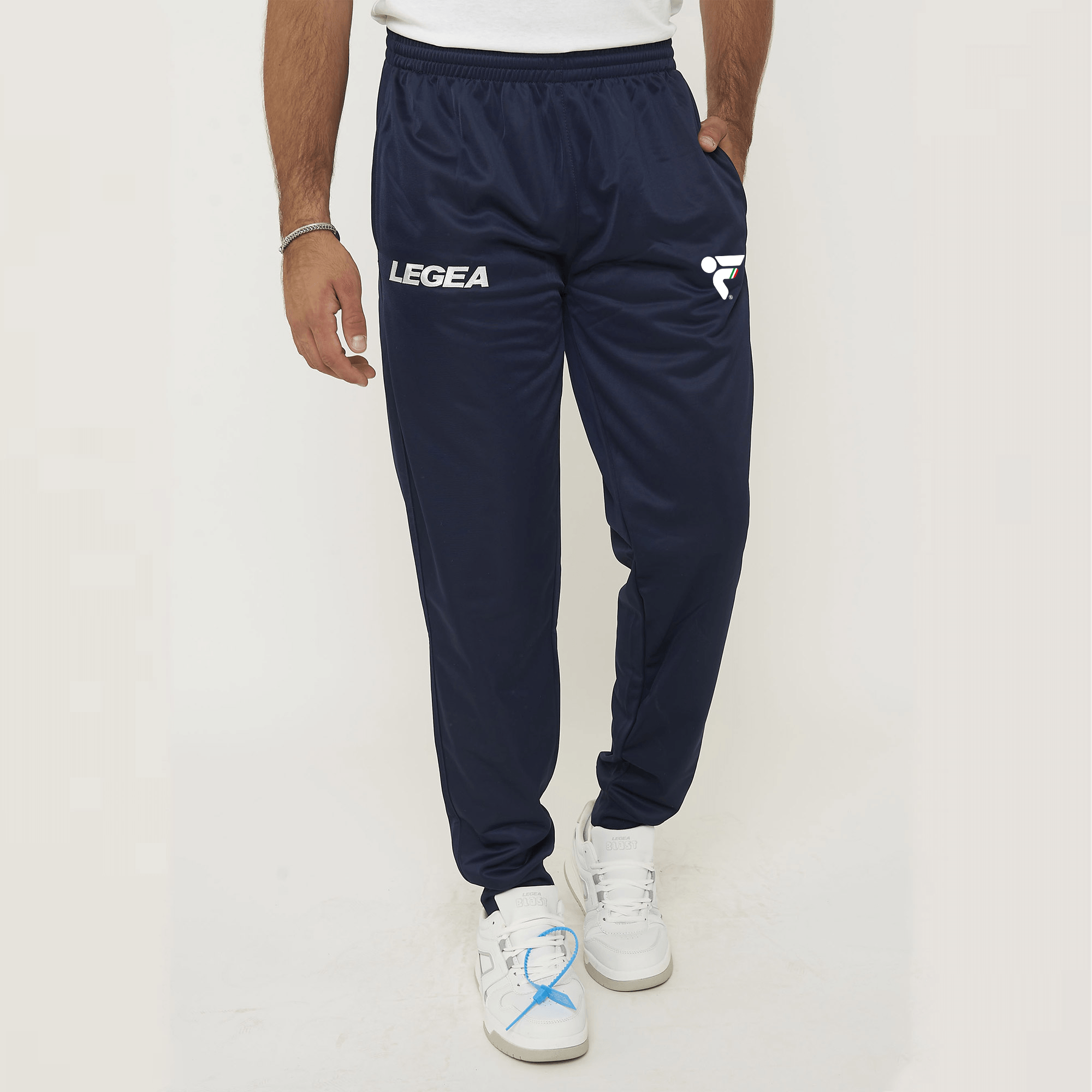 Pantalons de sport en polyester bleu - Fitav