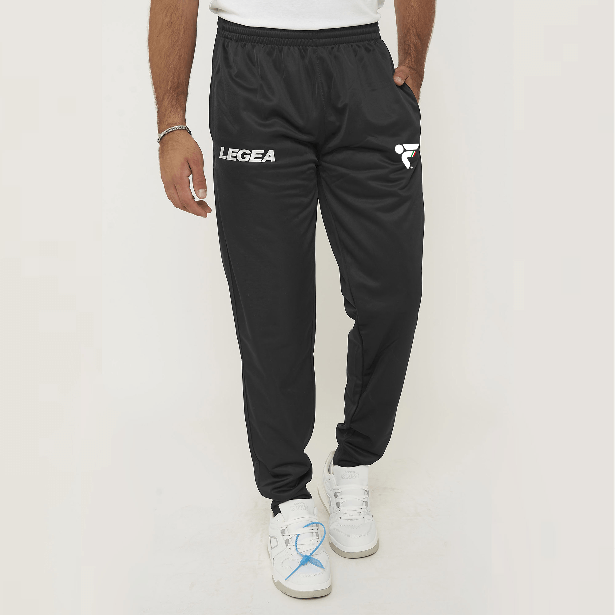 Pantalons de sport en polyester noir - Fitav