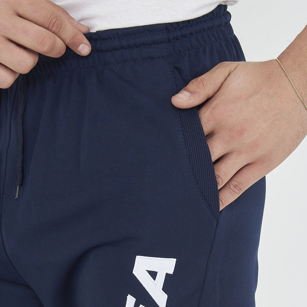 Pantalones de poliéster con bolsillos y cordones Osaka