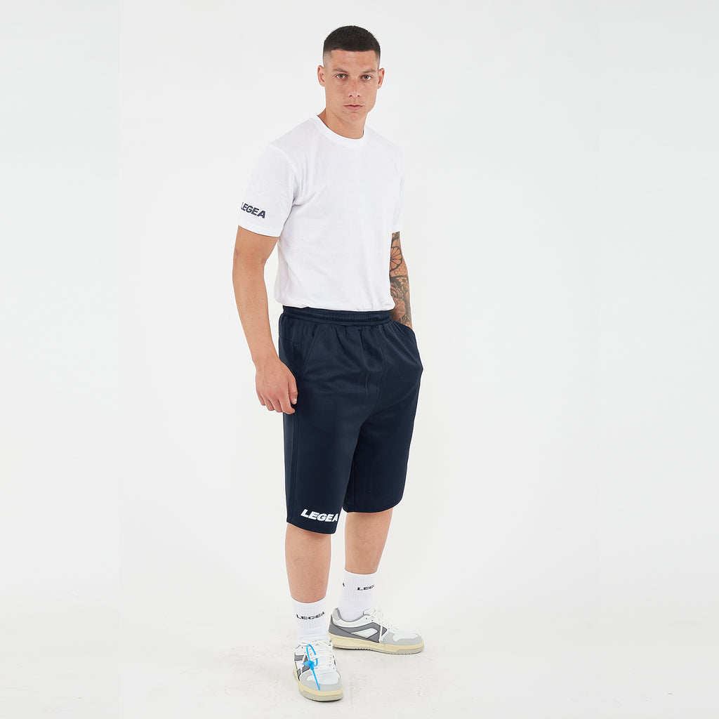 Busan polyestershorts med lommer