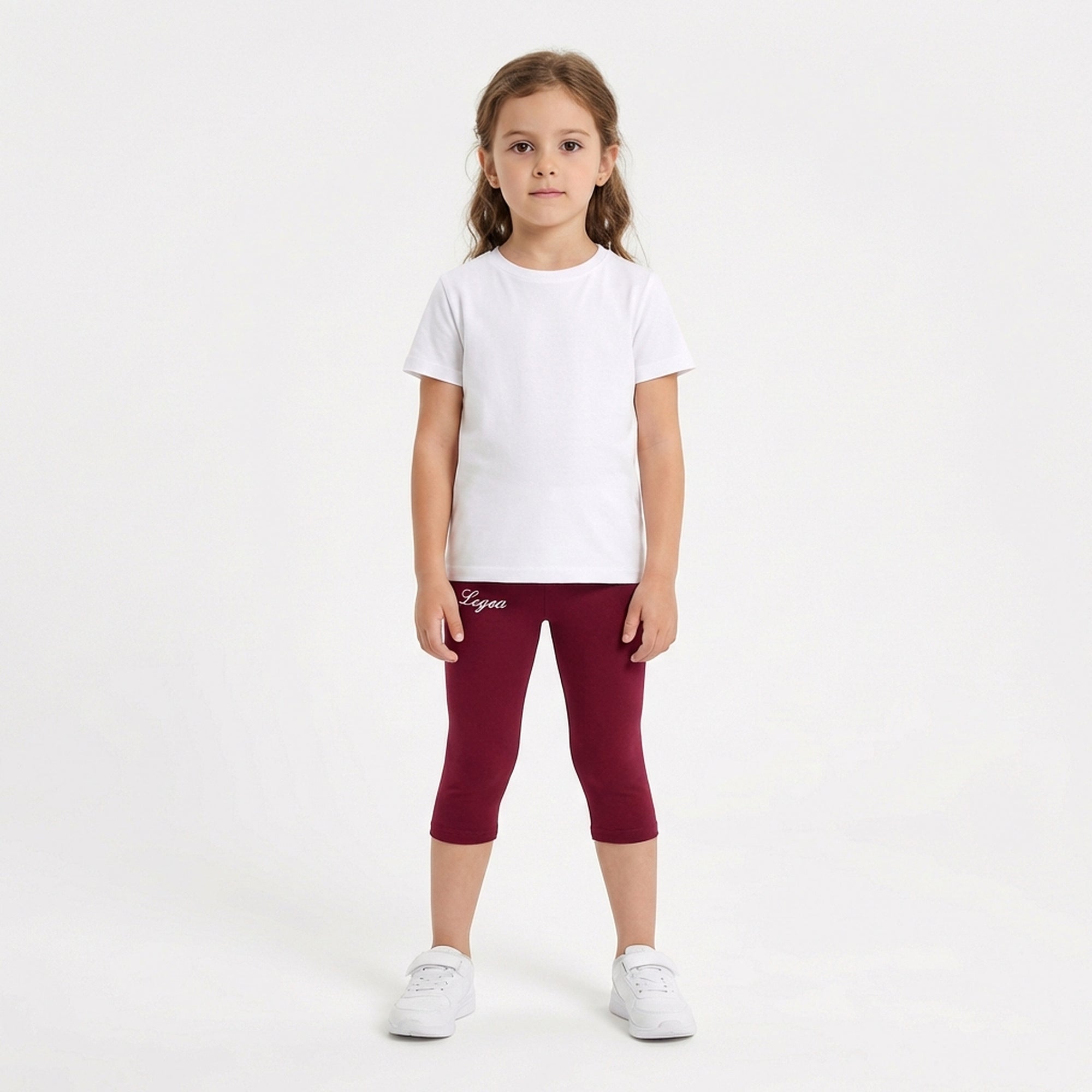 Pantalones capri de entrenamiento de jersey elástico