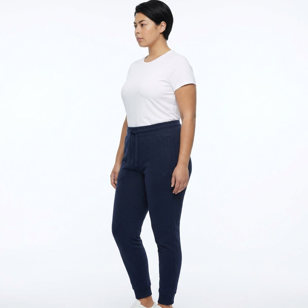 Pantalons de sport en coton Skinny - taille oversize