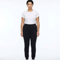 Skinny cotton sweatpants - Black - 3XL - oversize