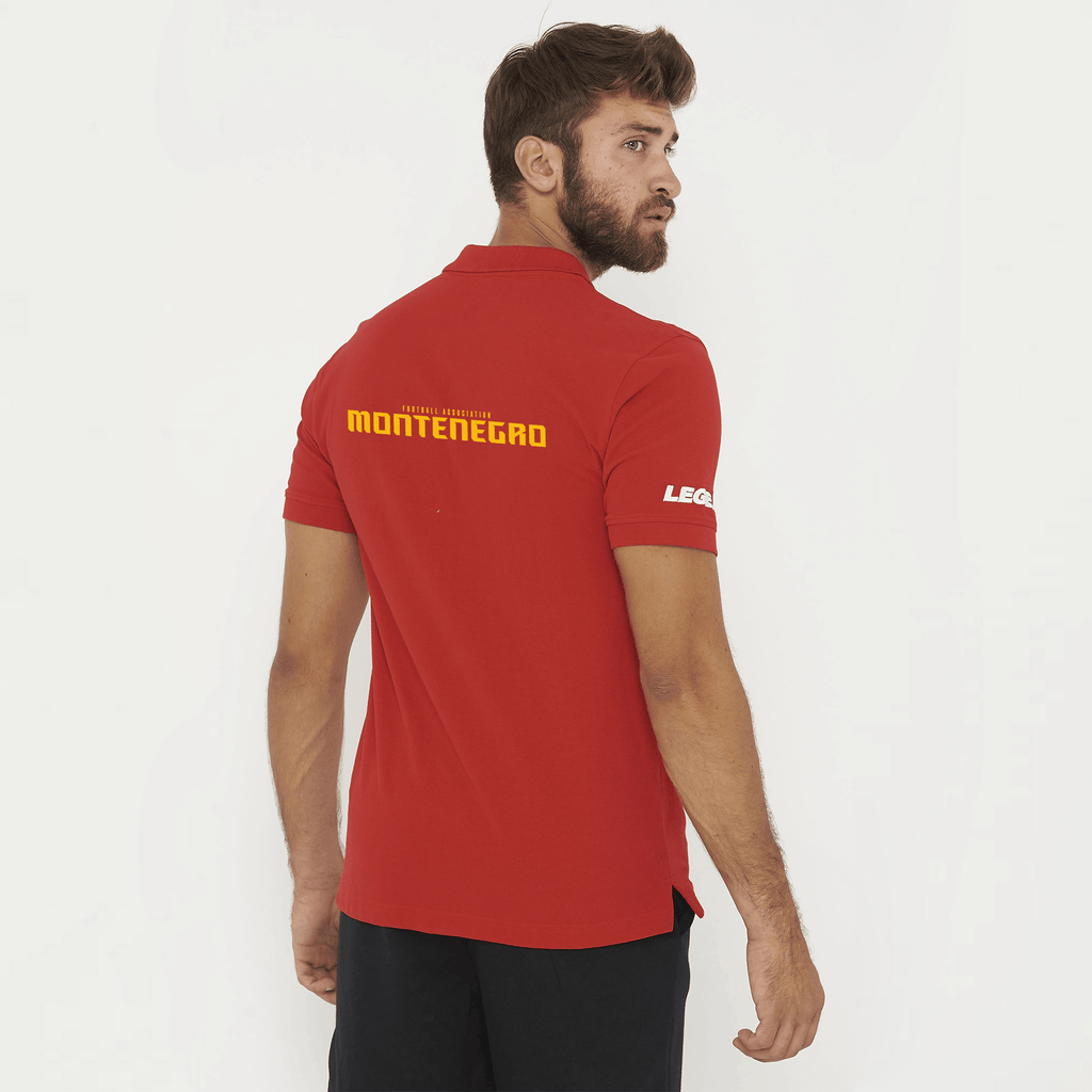 Rode katoenen polo - Montenegro
