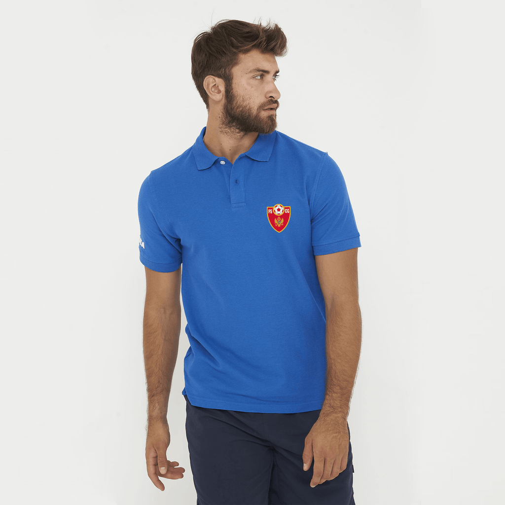 Polo en coton bleu - Monténégro