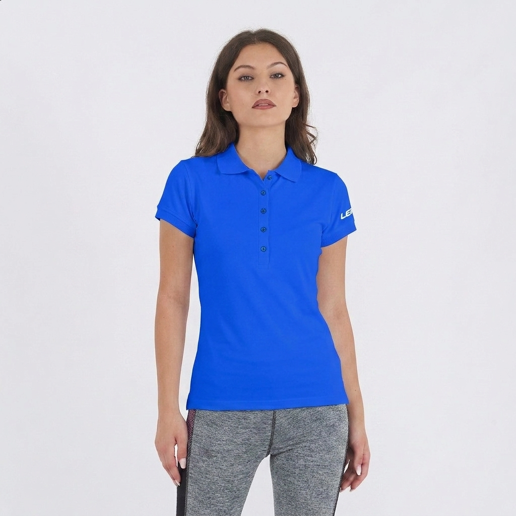 Maglia Polo da donna a mezze maniche Sud Silver