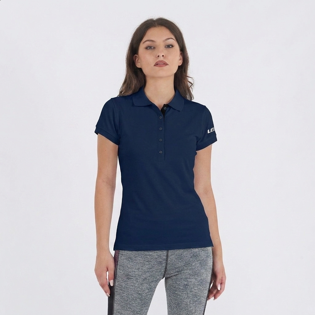 Maglia Polo da donna a mezze maniche Sud Silver