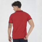 Korte-mouwen tennis polo van katoen