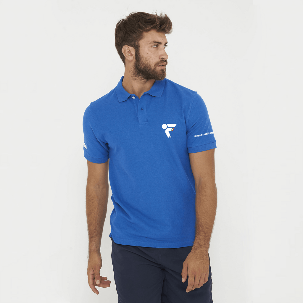 Polo de algodón azul claro - Fitav