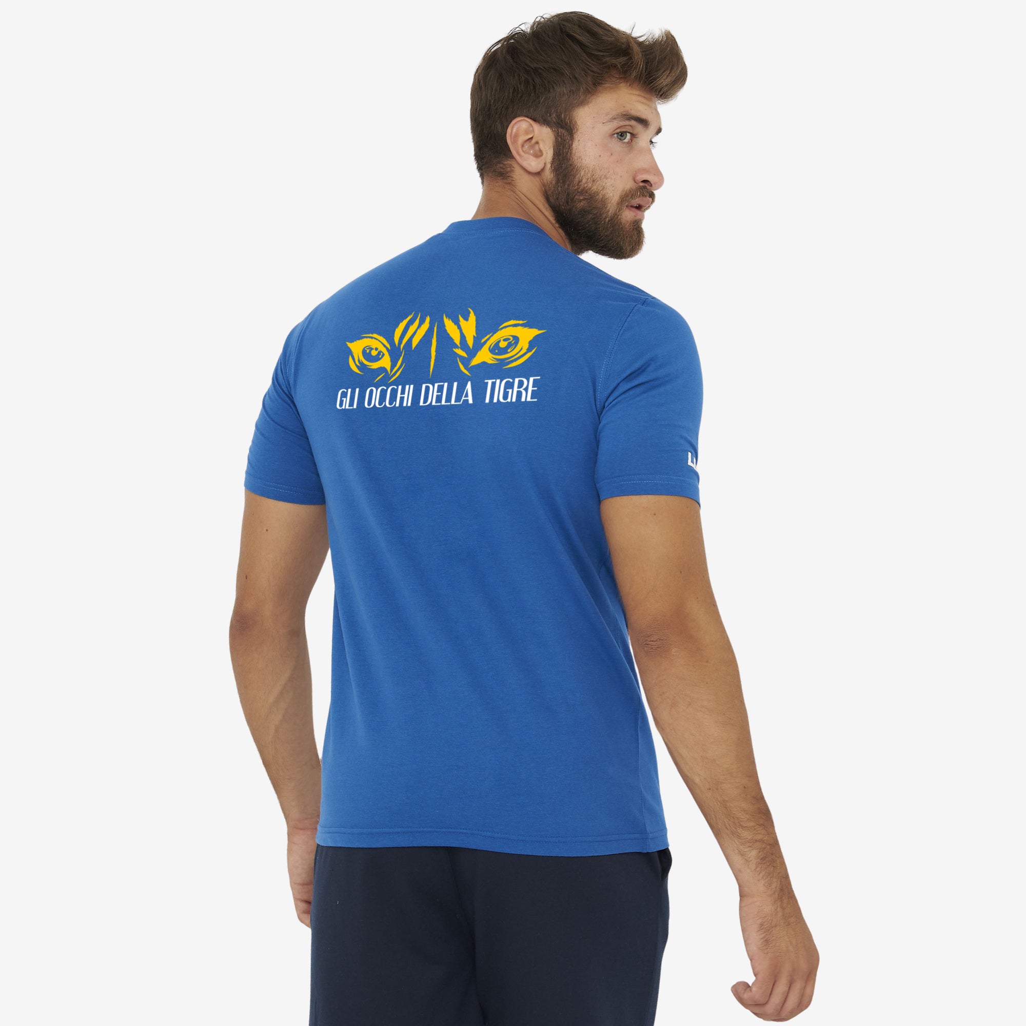 T-Shirt Stampa Occhio della Tigre azzurra - Giugliano Calcio