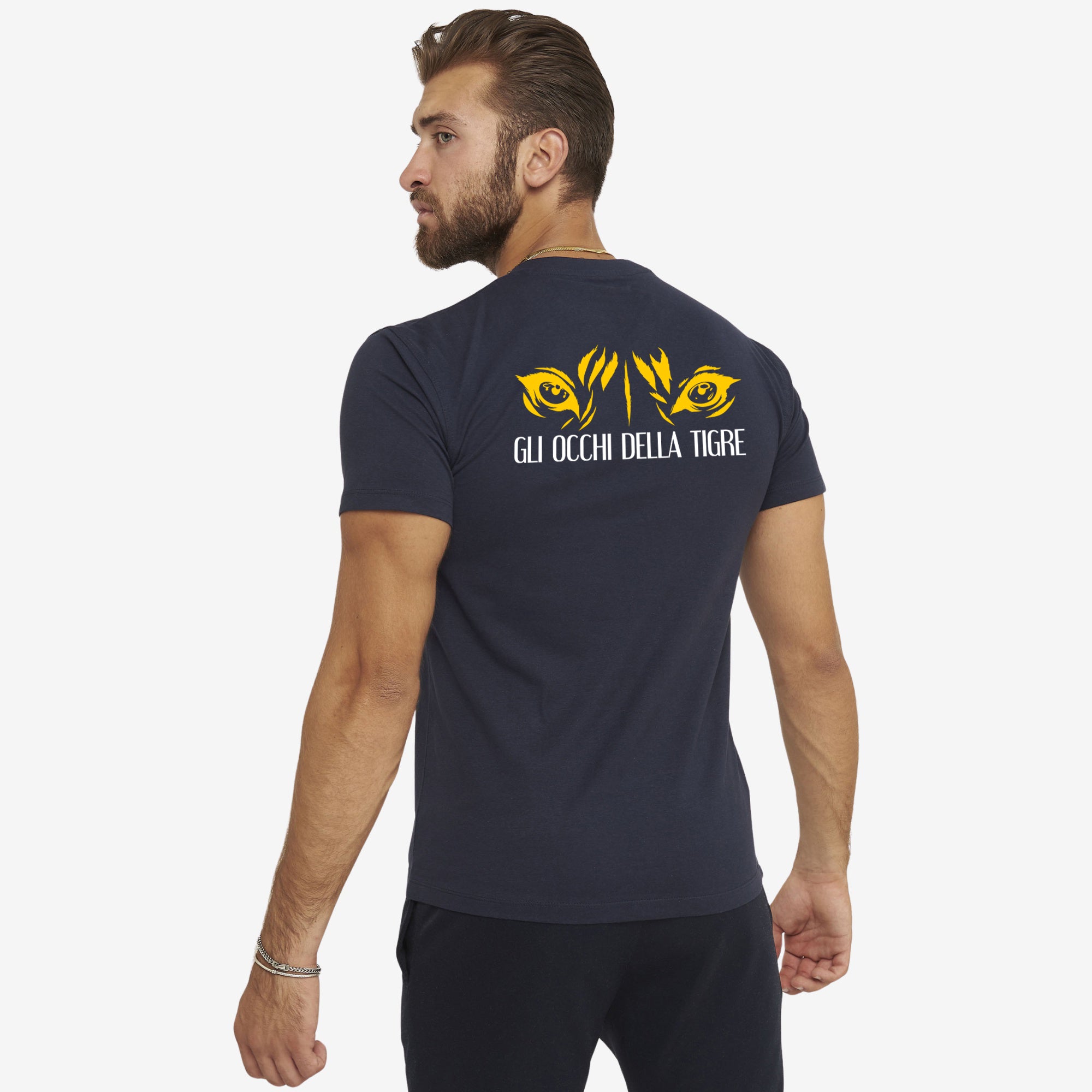 T-Shirt Stampa Occhio della Tigre blu - Giugliano Calcio