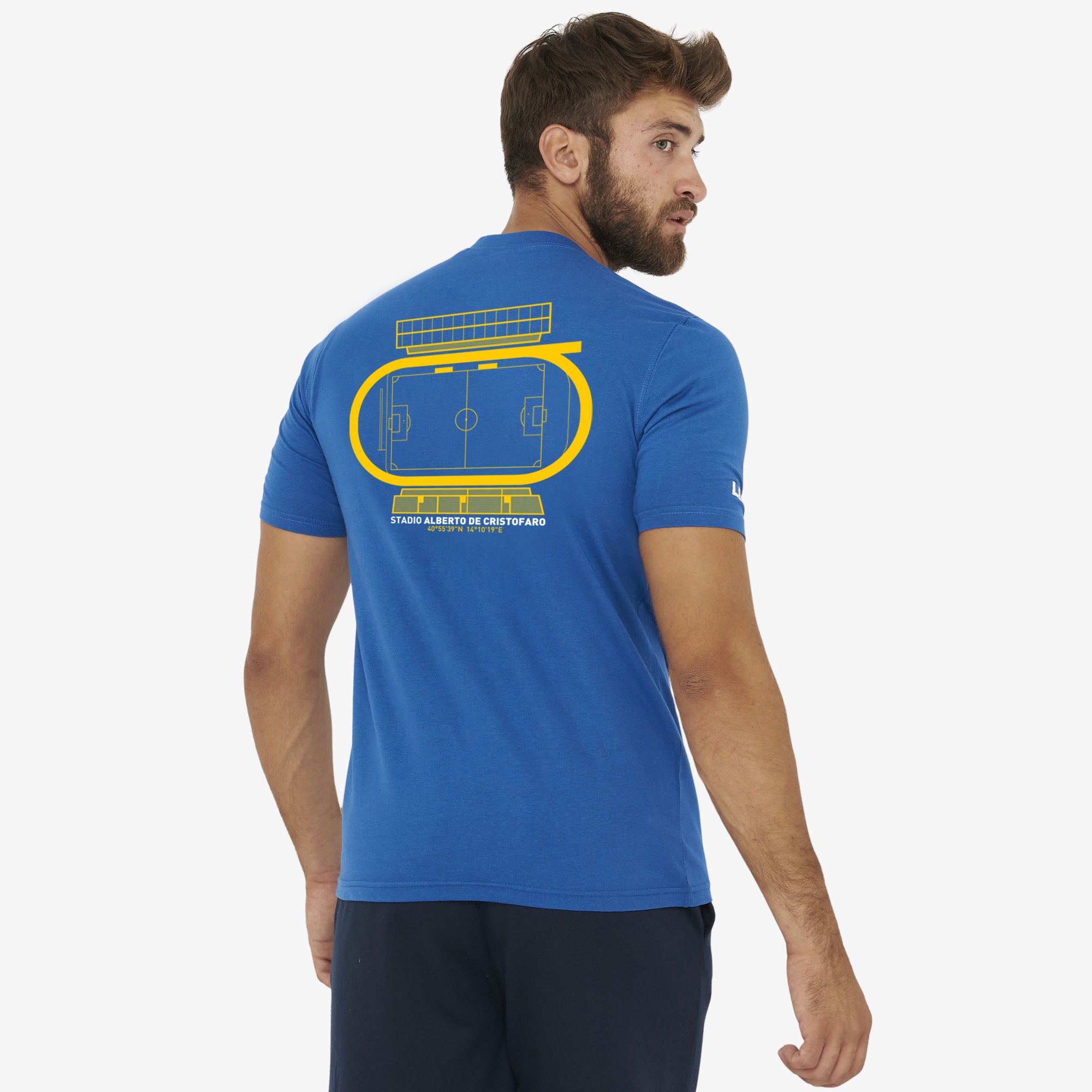 T-Shirt Stampa Stadium azzurra - Giugliano Calcio