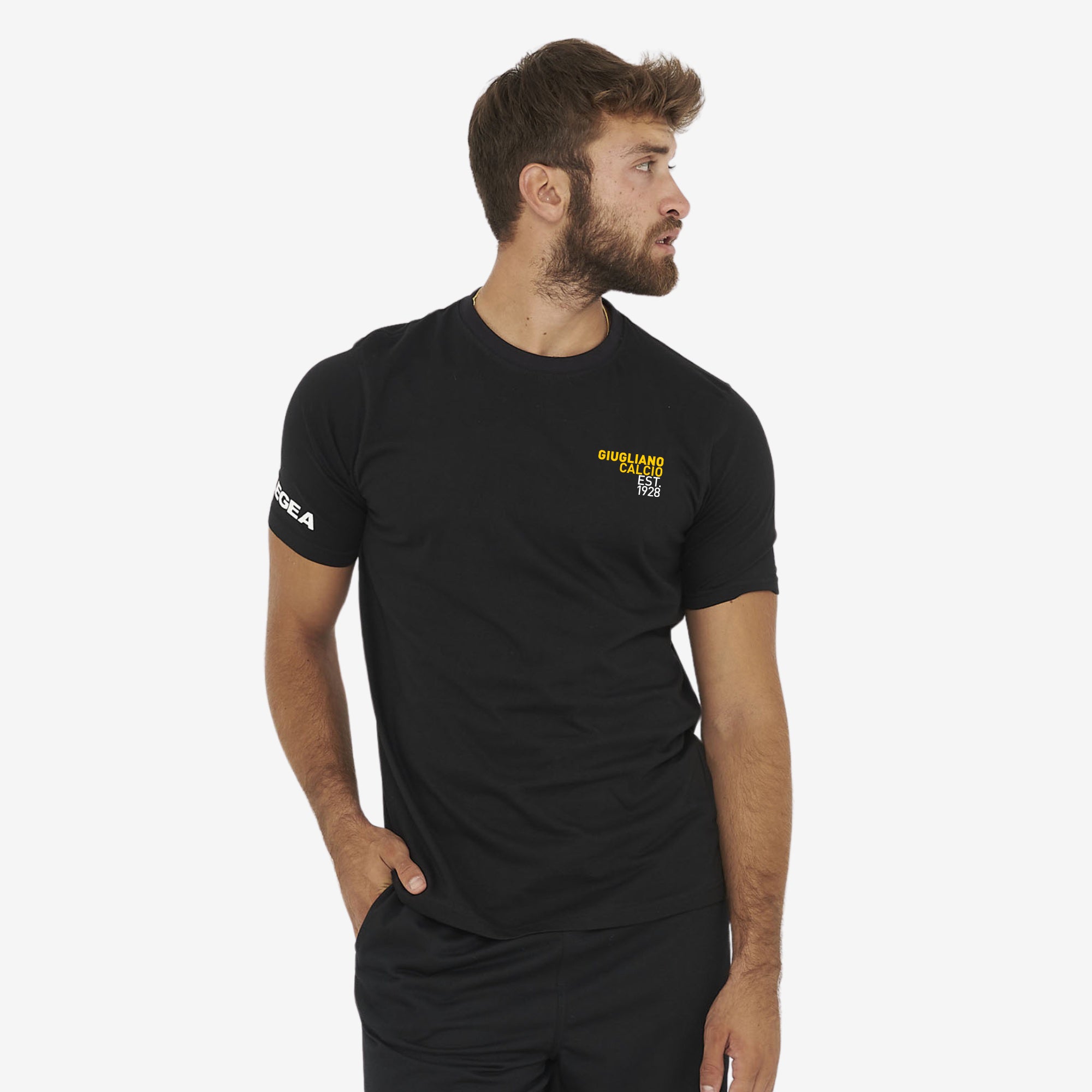 T-Shirt Stampa Stadium nero - Giugliano Calcio