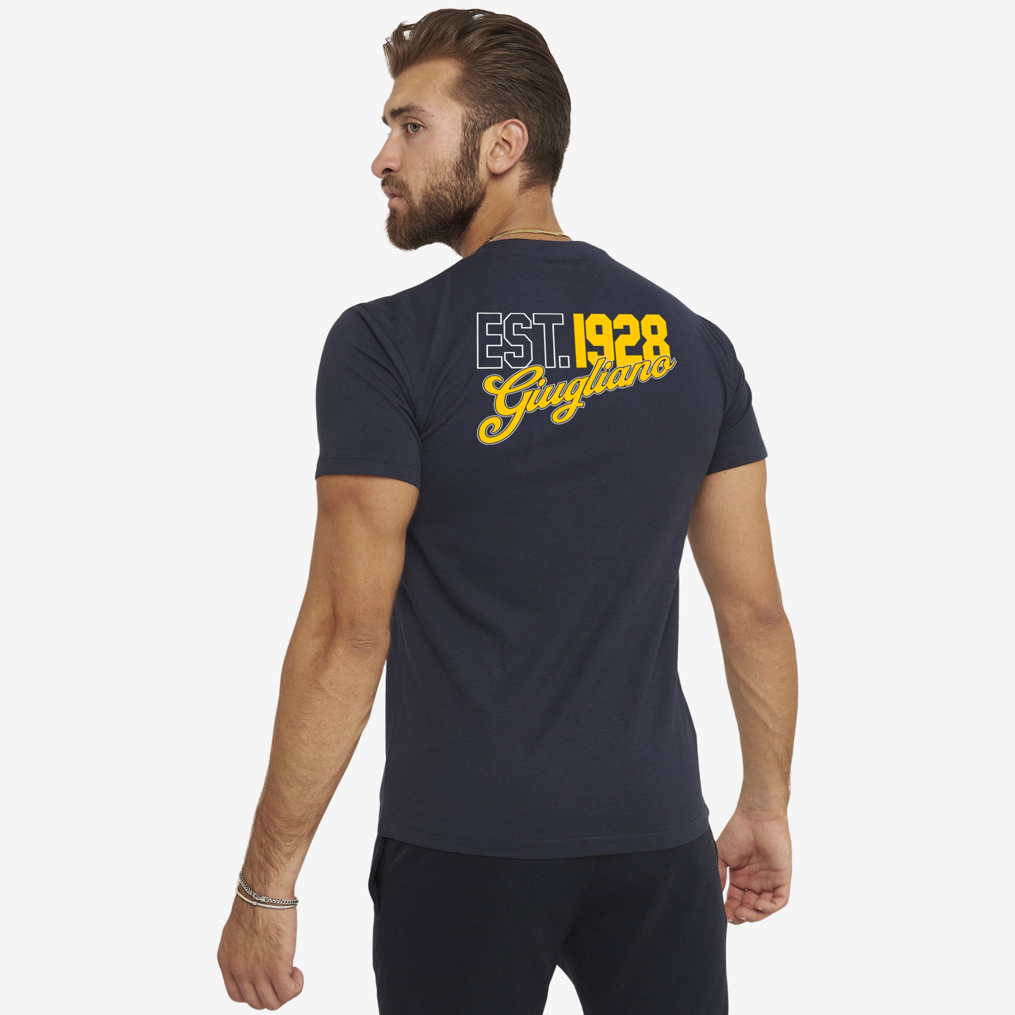T-Shirt Stampa Vintage blu - Giugliano Calcio