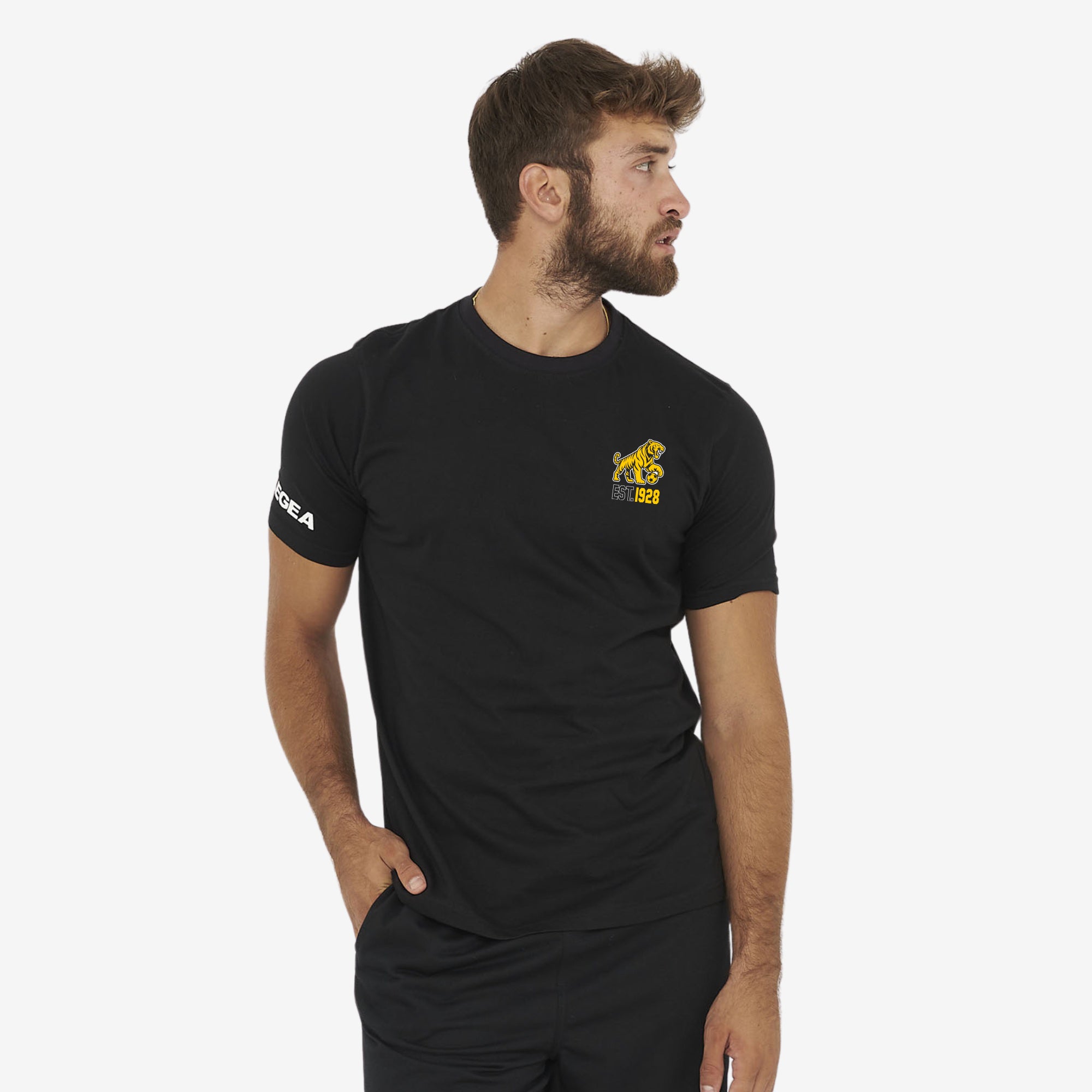T-Shirt Stampa Vintage nera - Giugliano Calcio