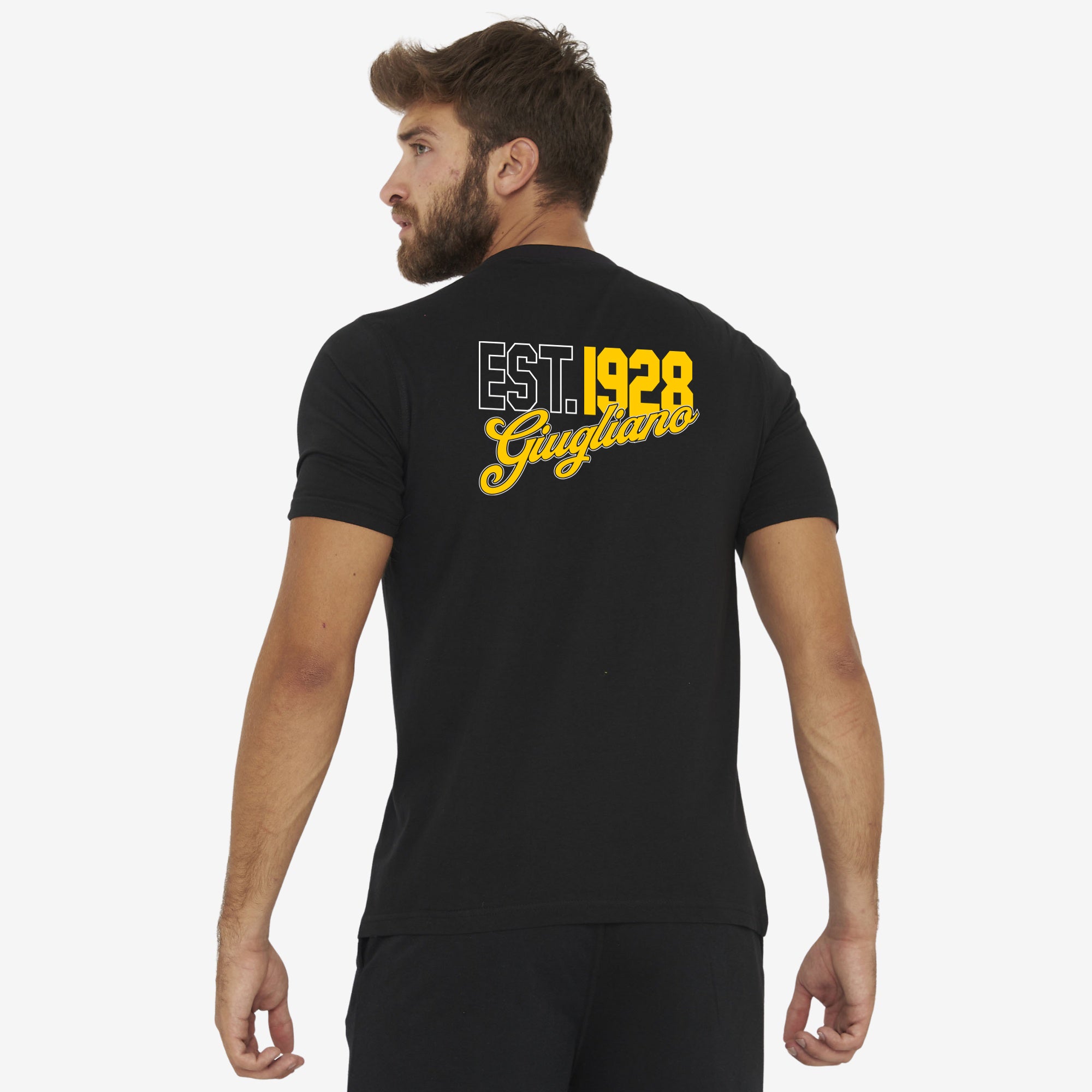 T-Shirt Stampa Vintage nera - Giugliano Calcio