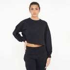 Felpa girocollo in cotone F-Essence