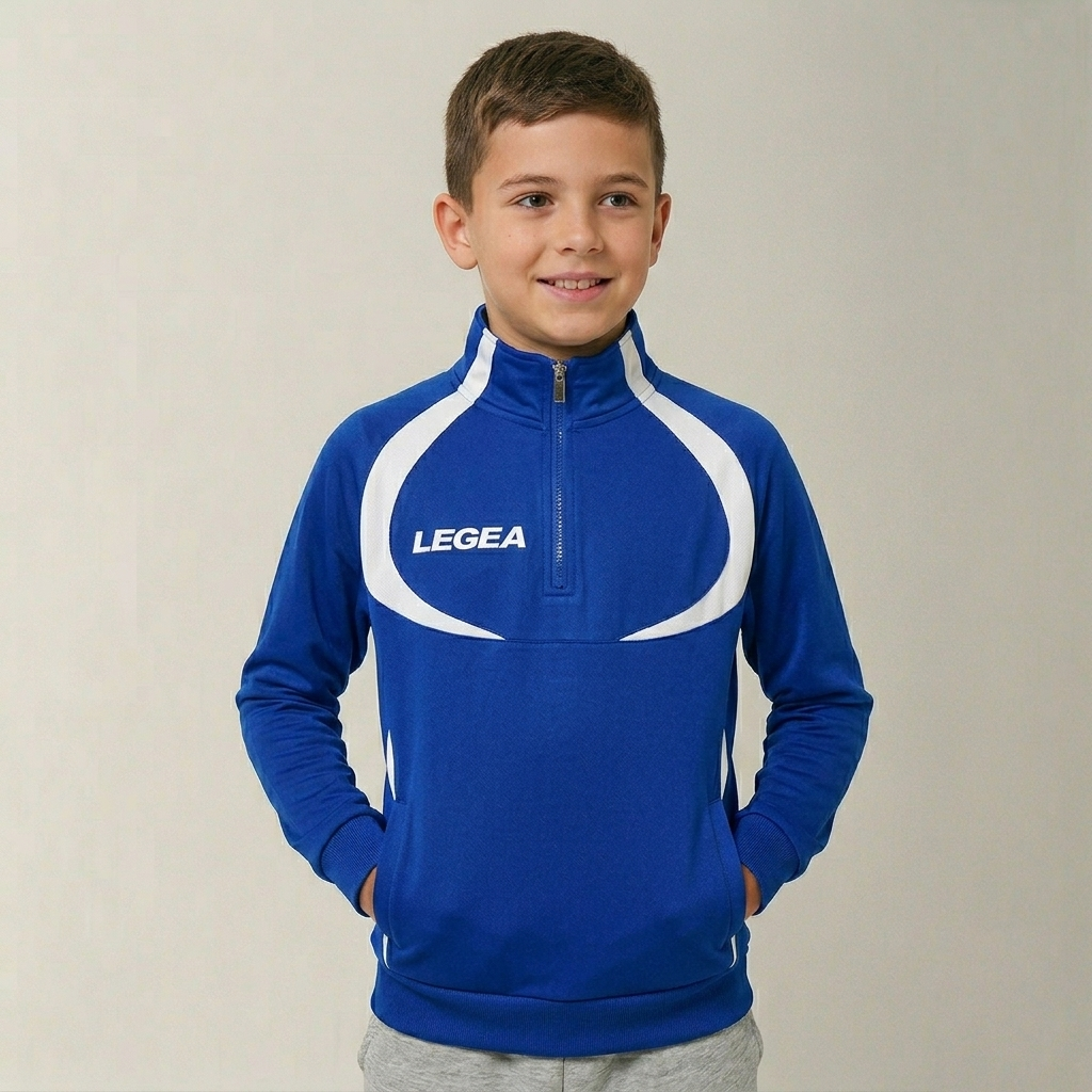Chaqueta de entrenamiento Argelia con media cremallera (tallas pequeñas)