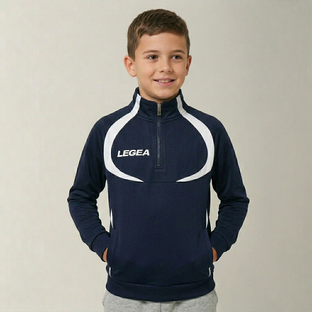 Chaqueta de entrenamiento Argelia con media cremallera (tallas pequeñas)