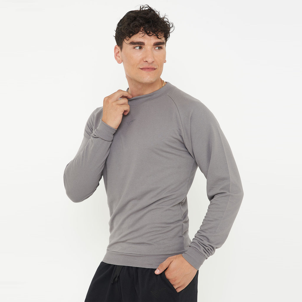 Sudadera de algodón con cuello redondo F-Gorn