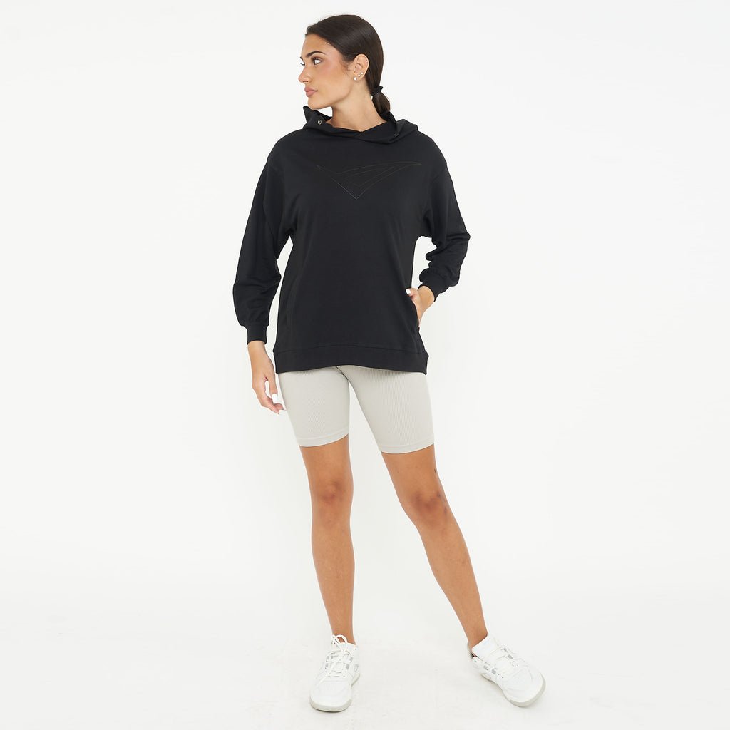 Felpa con cappuccio in cotone F Loosy