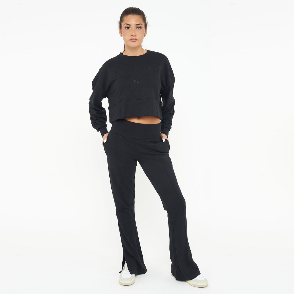 Felpa girocollo in cotone F-Essence