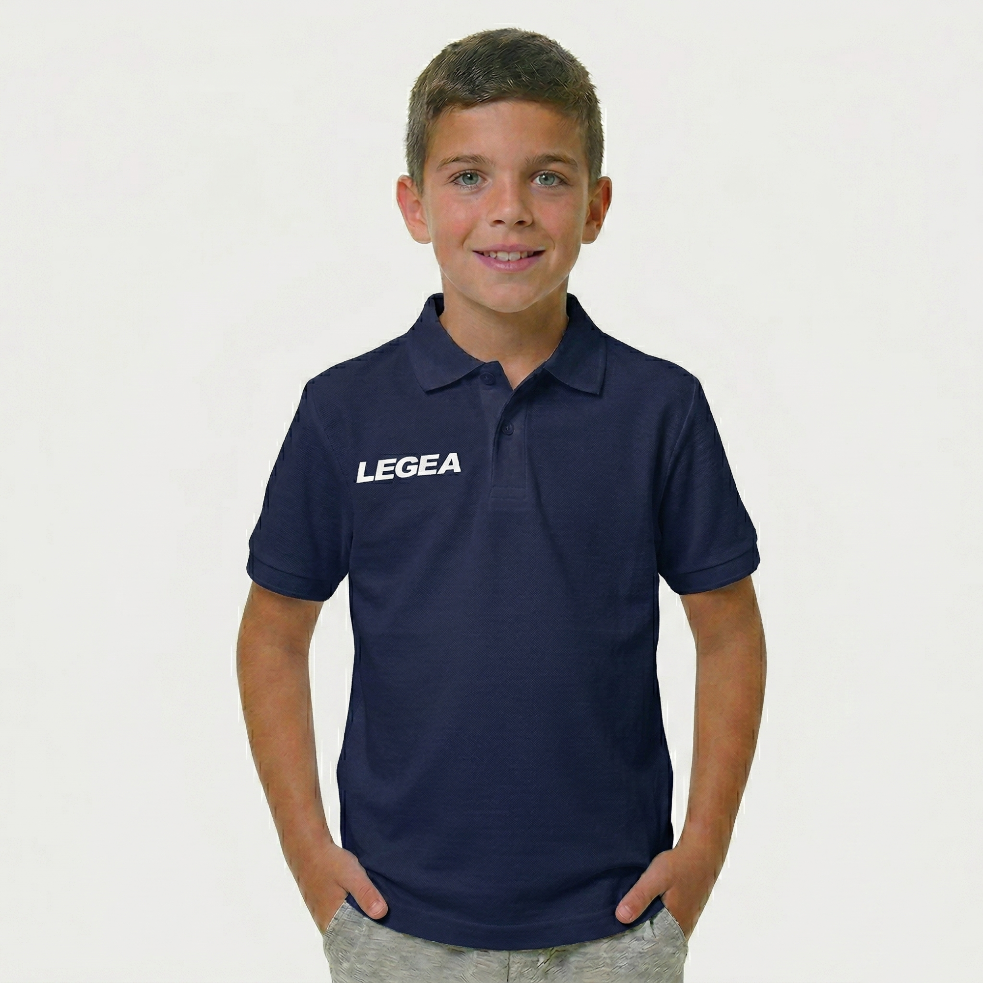 Polo de algodón de manga corta para niños Polo Sud Gold - tallas pequeñas