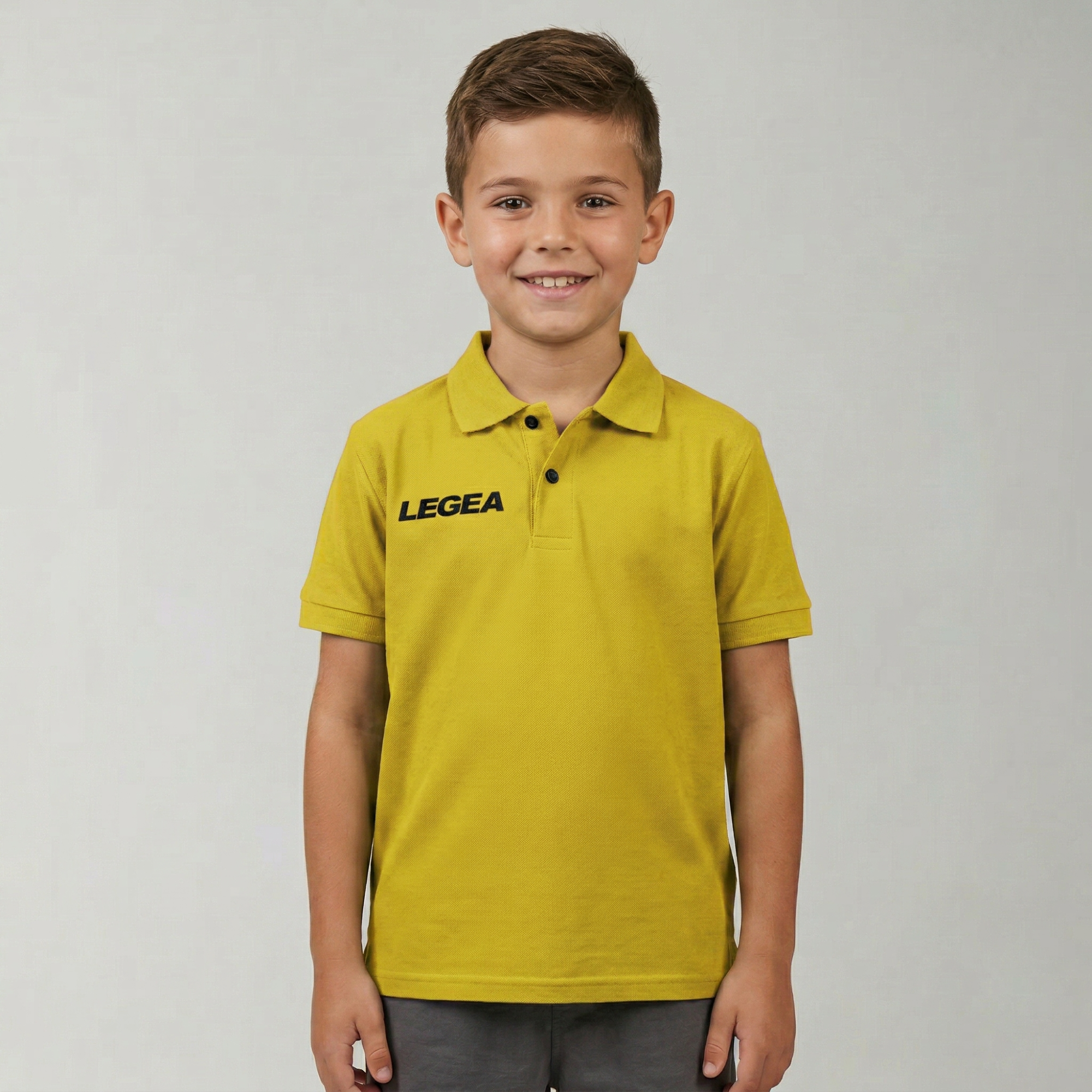 Polo de algodón de manga corta para niños Polo Sud Gold - tallas pequeñas