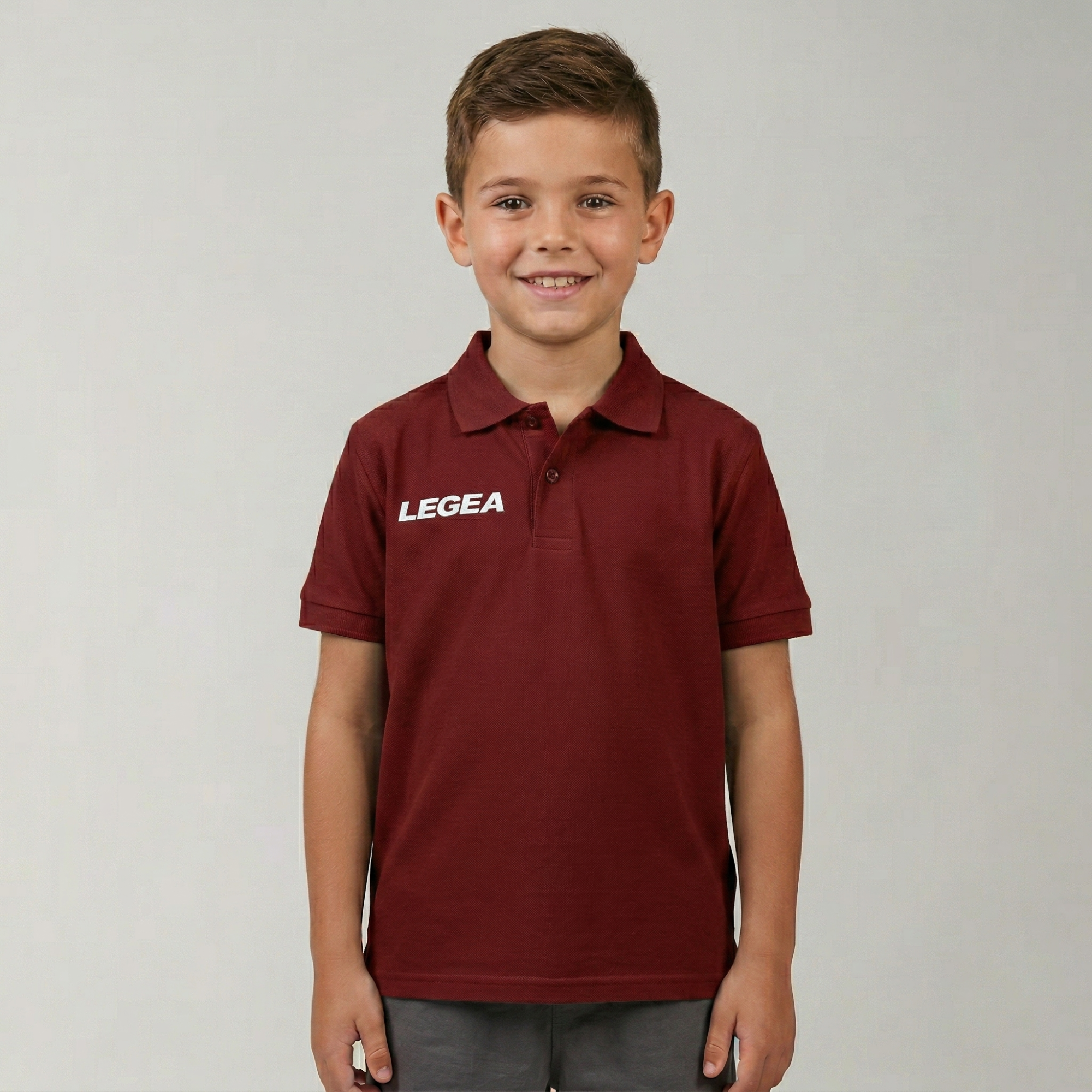 Polo de algodón de manga corta para niños Polo Sud Gold - tallas pequeñas