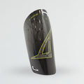 Pro Buckler Football Shin Guards - Black | Neon Green - M